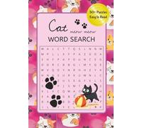 Cat Meow Meow Word Search Puzzle Book: Word Searches with Easy to Read Print about cats, kittens, felines, and More | 6x9 inches, 110 pages | 50+ Puzzles … Gift for Vacations, Holidays, and Free Time