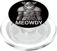 Cat Meowdy Nordic Viking For Moody Women Girl Cat Lover PopSockets PopGrip para MagSafe