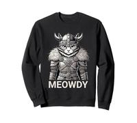 Cat Meowdy Nordic Viking For Moody Women Girl Cat Lover Sudadera