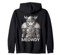 Cat Meowdy Nordic Viking For Moody Women Girl Cat Lover Sudadera con Capucha