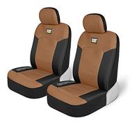 Cat® MeshFlex - Fundas de asiento para automóviles, camiones y SUV (juego de 2) - Fundas de asiento de coche beige para asientos delanteros, protectores de asiento de camión con cómodo respaldo de