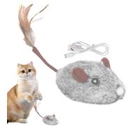 Cat Mice Toy, Automatic Moving Mice Toy, Automatic Moving Kitten Toys, Interactive Smart Sensing Moving Cat Toys, USB Rechargeable Electric Mice Toy, Easy To Use, Portable for Indoor Outdoor