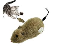 Cat Mice Toys - Tienda de ratón, juguete interactivo para gatos | Juguete de caza de ratones de peluche, ratón en ejecución realista, juguete de persecución de gato interior atractivo, ratón del curso