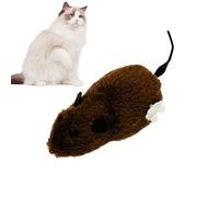 Cat Mice Toys - Tienda de ratón, juguete interactivo para gatos | Juguete de caza de ratones de peluche, ratón en ejecución realista, juguete de persecución de gato interior atractivo, ratón del curso