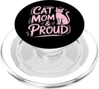 Cat Mom and Proud PopSockets PopGrip para MagSafe