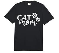 Cat Mom, Cat Paws Cat Lover para Mujeres y niñas, Divertido y Lindo Gato Comfort Colors Adult Heavyweight T-Shirt