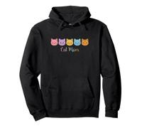 Cat Mom Cute Kawaii Cat Face Cat Lover Cute Cat Mom Sudadera con Capucha