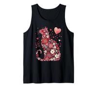 Cat Mom & Dad Happy Meowtine's Day Cats Lover Adorable Camiseta sin Mangas