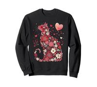 Cat Mom & Dad Happy Meowtine's Day Cats Lover Adorable Sudadera