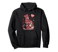 Cat Mom & Dad Happy Meowtine's Day Cats Lover Adorable Sudadera con Capucha