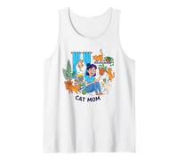Cat, Mom, Life Funny Coffee for Cat, Lovers Camiseta sin Mangas