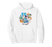 Cat, Mom, Life Funny Coffee for Cat, Lovers Sudadera con Capucha