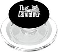 Cat Mom The Catmother Crazy Cat Mother Kitty Mommy PopSockets PopGrip para MagSafe