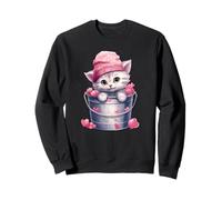 Cat Mom Valentines Graphic For Girls and Grandma Cute Kitten Sudadera