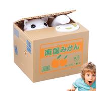 Cat Money Bank, Cat Volant Money Bank,Caja de monedas de plata - Ahorro Puede para niños niñas, Almacenamiento de efectivo, bancos ATM para decoración del hogar