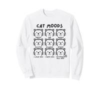 Cat Moods Funny Cat Emotion Chart Sudadera