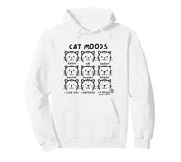 Cat Moods Funny Cat Emotion Chart Sudadera con Capucha
