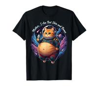 Cat Mother I Am But Skin and Bones Funny Cat Fish Space Camiseta