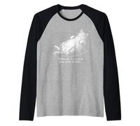 Cat Mother I Am But Skin and Bones para Mujeres Hombres Divertido Camiseta Manga Raglan