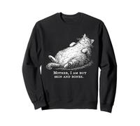 Cat Mother I Am But Skin and Bones para Mujeres Hombres Divertido Sudadera