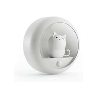 Cat Motion Sensor Night Lights Wardrobe Corridor Stair Sensor Night Lamp 4000k Warm White Usb Rechargeable