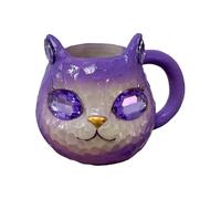 Cat Mug, Geode Crystal Coffee Cup, Cute Animal Design, Hot and Cold Drink Safe, Decorative Mineral Style for Home Use, Birthday Gifting, Kitchen Display, Beverage Enjoyment, Multicolor