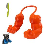Cat Muscle Arms, Cat Collar, Kitten Supplies, Adjustable Lightweight Design, for Pet Dress-Up, Cosplay, Parties & Photos, Funny Halloween Cats Costume (Orange)