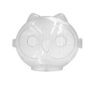 Cat Muzzle, Cat Head Cover, Breathable Kitten Hood, Spherical Design, Multipurpose Use, Grooming Tool for Nail Trimming, Grooming, and Vet Visits, Transparent