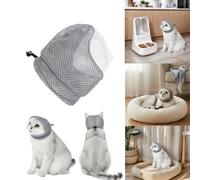 Cat Muzzle for Grooming,Adjustable Cat Muzzle for Grooming and Biting Prevention, 2026 Breathable TPU Material, Perfect for Cats' Nail Trimming, Bathing & Vet Procedures (1PCS S)