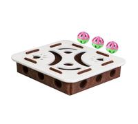 Cat Nail File Box | Felt Enrichment Toys | Cat Maze with Ball | Interactive Puzzle Toy For Home Living Room Play Area Apartment Behavior Training Alone Time After Meal Indoor Oudoor