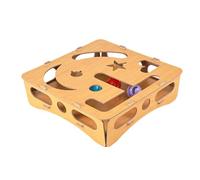 Cat Nail File Box, Scratching Puzzle Cat Claw Grinder Maze Scratcher, Indoor Furniture Protection Board, Cats Scratching Training Toy for Home Bedroom Living Room Couch Bed Carpet Use