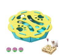 Cat Nail File Enrichment Box, Cat Felt Scratch Puzzle Box, Cats Puzzle, Stress-Free Nail Care Alternative to Clippers & Grinders, Interactive Toy for Indoor Cats (H)