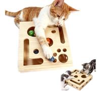 Cat Nail File Enrichment Box - Interactive Cat Scratch Puzzle Toy with NailFile & Puzzle Features - Stimulates Natural Behavior, Reduces Boredom, Durable, Ideal for Indoor Cats (Standard)