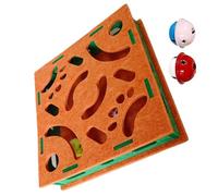 Cat Nail File Enrichment Box | Interactive Claw Grinder | With Bell Ball Felt Cat Scratch Enrichment Puzzle Box For Kitten Dog Small Medium | Large Breed Indoor Floor Grooming Play