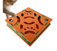Cat Nail File, Interactive Claw Trimmer, 25x15cm Felt Puzzle with Bell Ball, Felt Cat Accessory, Scratch Enrichment Accessories with Play Stimulation, Pet Gear for Kitten Dog Indoor Floor Furniture