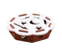 Cat Nail Scratcher, 30x30x7cm Felt & Fabric Puzzle Box with 2 Bell Balls, Fun Scratching Toy for Exercise, Mental Stimulation, Floor Play, Kitten, Home, Travel