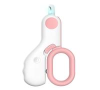 Cat Nail Trimmer with Light, 2024 Upgrade Cat Nail Clipper, Kitten Supplies, Cat Claw Clippers for Indoor Cats,Bunny Nail Clippers, Pet Grooming Tool Easy and Pain (Pink Open-End Shears)