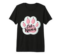 Cat Nana Abuela Propietario Amante Camiseta Premium