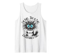 Cat negro, está bien, estoy bien, todo está bien, mujeres Camiseta sin Mangas