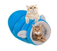 Cat Nest Bed, Winter Cat Bed, Cat Sleeping Bag, Small Dog Sleeping Bag, Cozy Winter Cats Bed with Cave Design for Ultimate Warmth and Comfort Portable Cats Sleeping Bag Ideal for Small Dogs