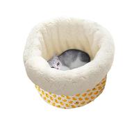 Cat Nest, Cat Sleeping Bag Bed, Winter Cat Bed, Portable Pet Bed, Plush Pet Sack, Cozy Winter Round Barrel-Shaped, Soft Warm Pet Sack, Cloth Material, for Outdoor Cats Deep Sleep