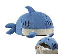 Cat Nest, Shark Shaped Warm Cat Nest, Cute Shark Shaped Thickened Kitten Bed Kennel, Soft Comfortable Pet Nest Bed for Cats and Dogs, Cozy Sleeping Bed for Small Pets, Warm and Plush Pet Bed
