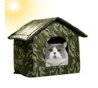 Cat Nicho al Aire Libre para Invierno | Refugio de Cachorros al Aire Libre | Nicho Impermeable para Mascotas, aisladas, Plegables, para Gatos y Perros pequeños, Gatos al Aire Libre para Gatos