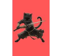 Cat Ninja Pocket Notebook: 199 Pages. There is enough space to record items, notes and reminders.