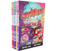 Cat Ninja Series 5 Books Collection Set: Volume 1-5 (Cat Ninja, Time Heist, Wanted, Welcome to the Burbs & Cat's Claw)