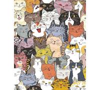 Cat Notebook - 120 Lined Pages, Large 8 x 10 Cat Lover Journal & Diary