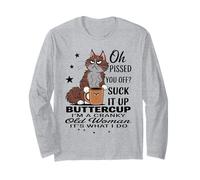 Cat Oh I Meed You Off Suck It Up Buttercup I'm A Cranky Manga Larga