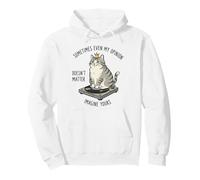 Cat On Record Player Imagina Que tu opinión no Importa Sudadera con Capucha