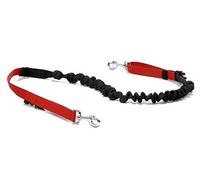 cat-or-dog.boutique Correa Amortiguador retráctil CANICROSS Profesional Extensible 2,5 m (M: 20-30 kg, Rojo)