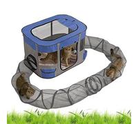 Cat Outdoor Tunnel Enclosed, Pet Tunnel Enclosures for Outside Playground, Easy Setup Spacious Kitten Playground for Garden, Lawn, Yard, Balcony